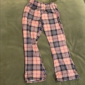 Crown of Hearts Plaid Kids Pants